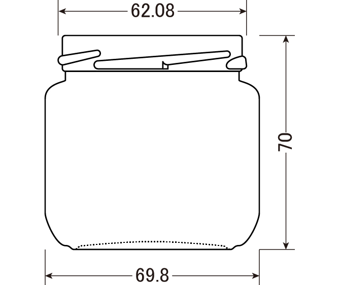 T63 ジャム200G-N | ISHIZUKA GLASS BOTTLES CATALOGUE